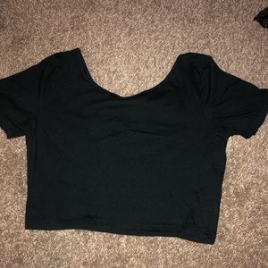 Black crop top